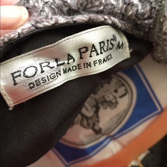 Forla Paris Lined Wool A line Dress Med - Picture 2 of 6